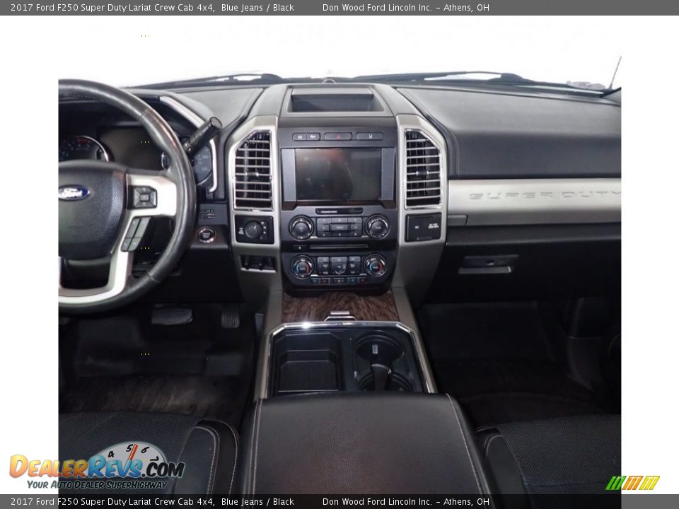 2017 Ford F250 Super Duty Lariat Crew Cab 4x4 Blue Jeans / Black Photo #28