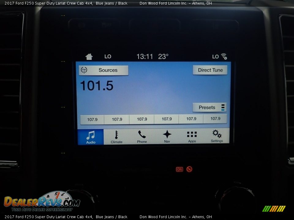 2017 Ford F250 Super Duty Lariat Crew Cab 4x4 Blue Jeans / Black Photo #29