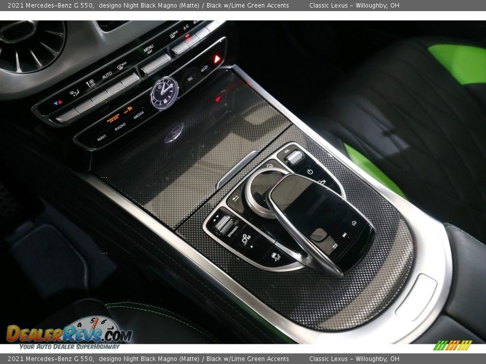 2021 Mercedes-Benz G 550 designo Night Black Magno (Matte) / Black w/Lime Green Accents Photo #22