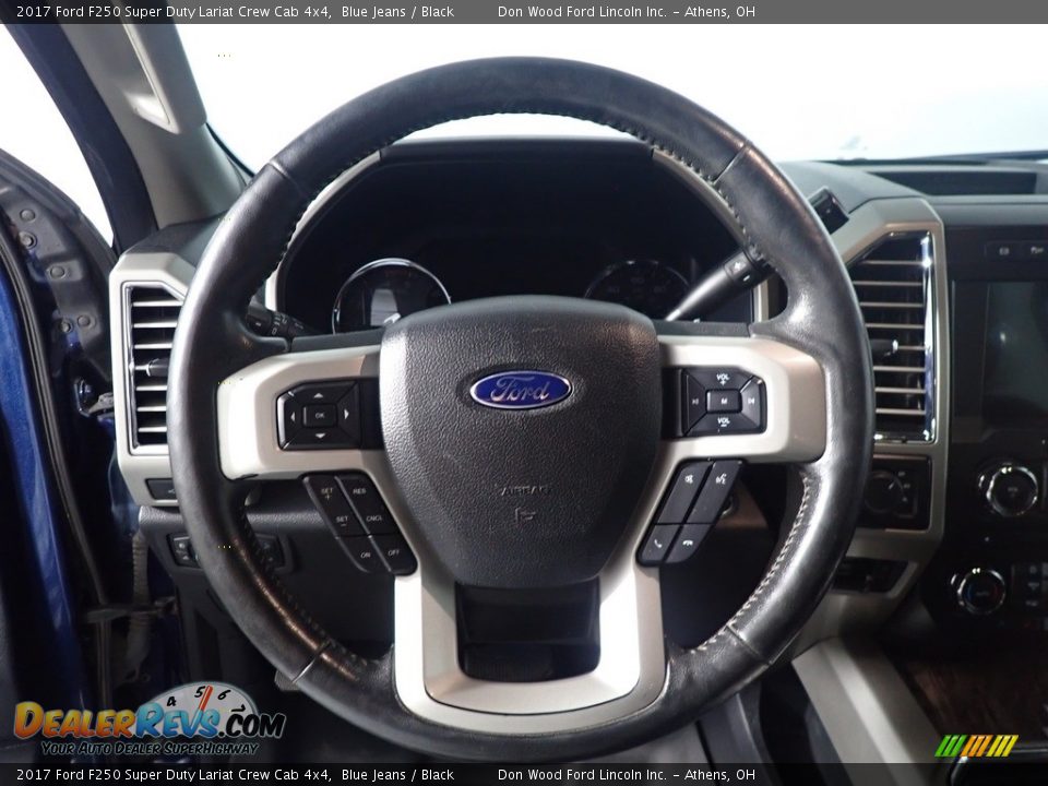 2017 Ford F250 Super Duty Lariat Crew Cab 4x4 Blue Jeans / Black Photo #30