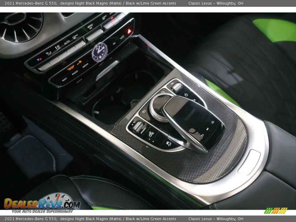 2021 Mercedes-Benz G 550 designo Night Black Magno (Matte) / Black w/Lime Green Accents Photo #23