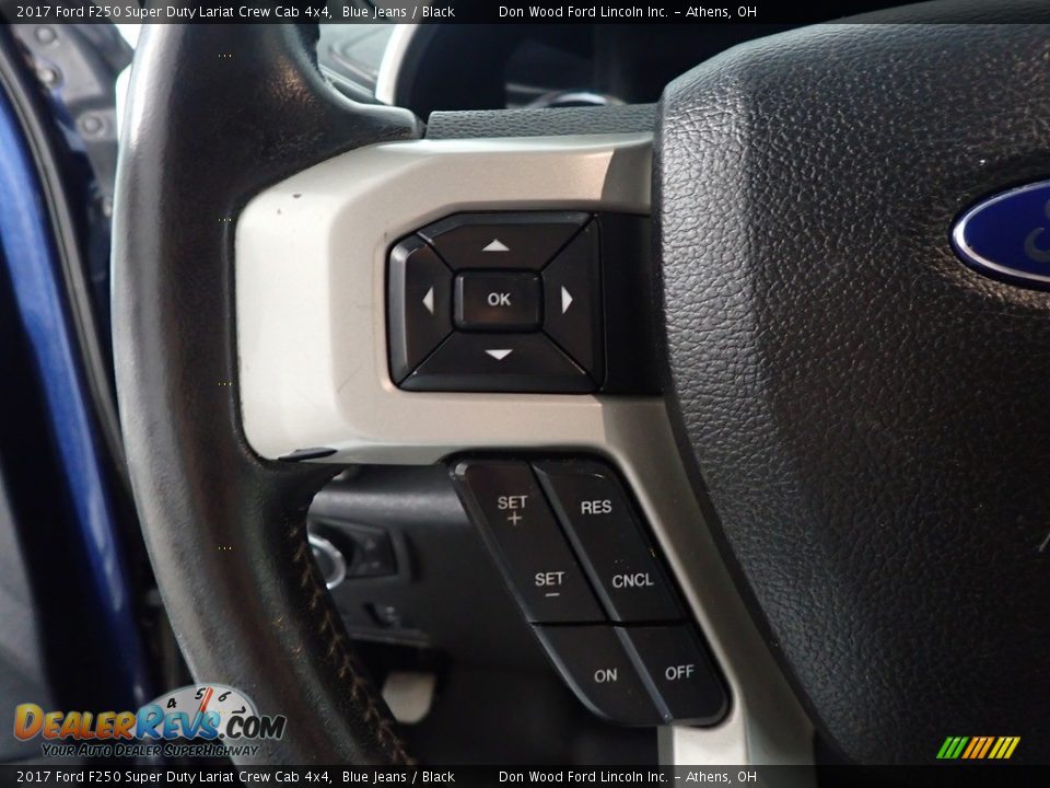 2017 Ford F250 Super Duty Lariat Crew Cab 4x4 Blue Jeans / Black Photo #32