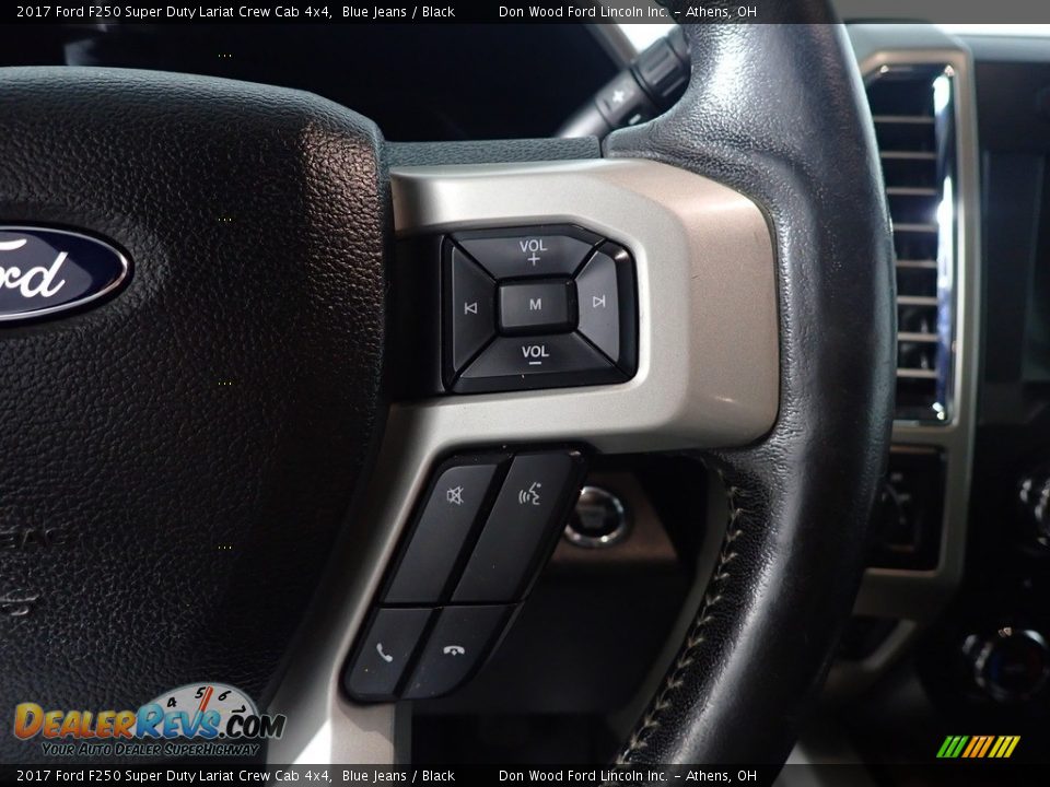 2017 Ford F250 Super Duty Lariat Crew Cab 4x4 Blue Jeans / Black Photo #33