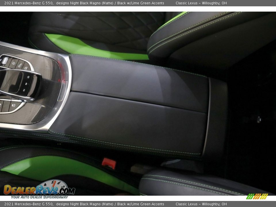 2021 Mercedes-Benz G 550 designo Night Black Magno (Matte) / Black w/Lime Green Accents Photo #25