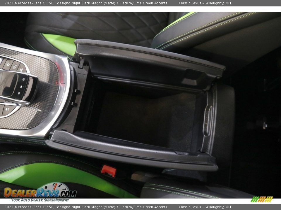2021 Mercedes-Benz G 550 designo Night Black Magno (Matte) / Black w/Lime Green Accents Photo #26