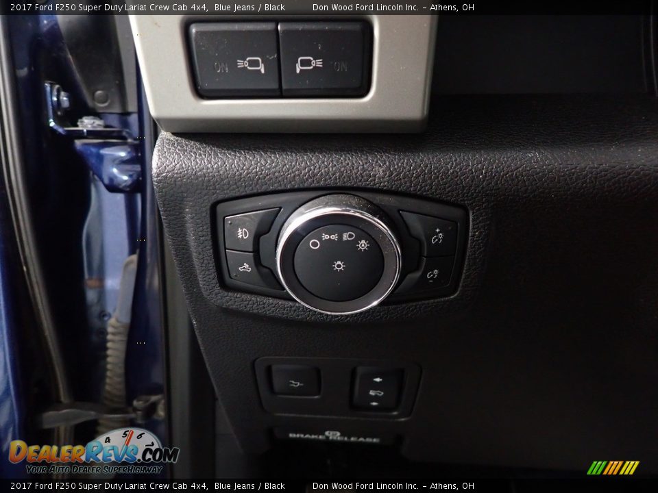 2017 Ford F250 Super Duty Lariat Crew Cab 4x4 Blue Jeans / Black Photo #34