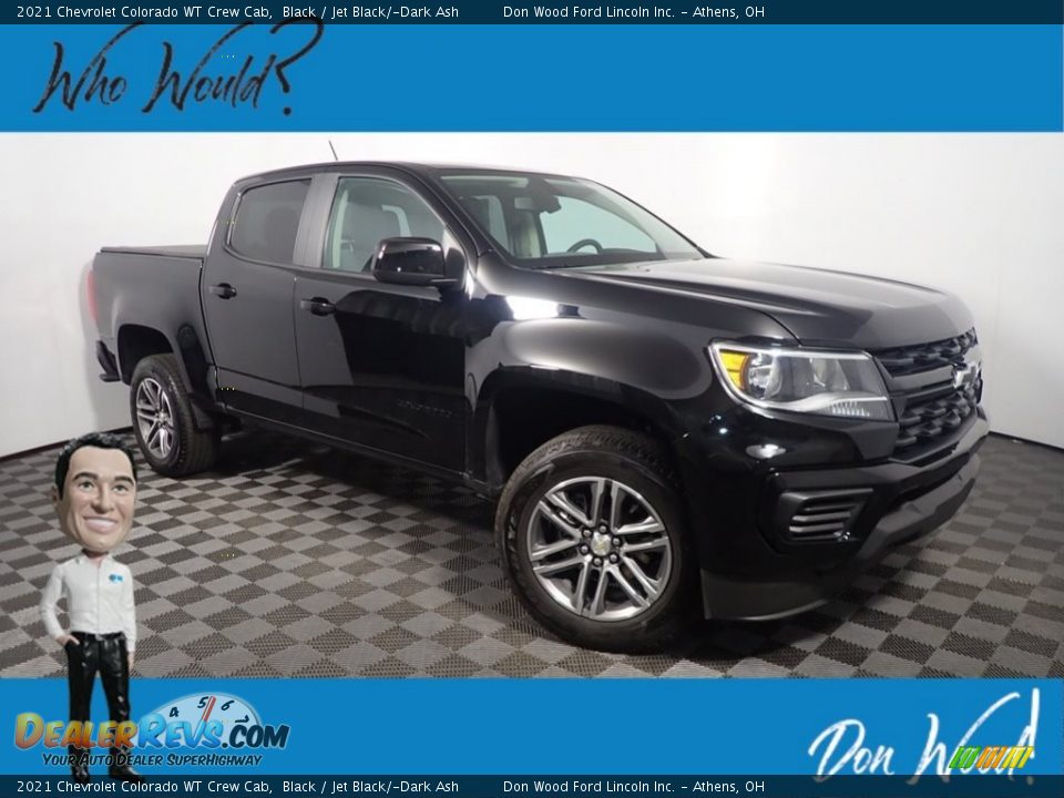 2021 Chevrolet Colorado WT Crew Cab Black / Jet Black/­Dark Ash Photo #1