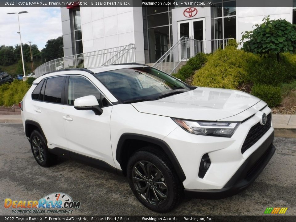 2022 Toyota RAV4 XLE  Premium AWD Hybrid Blizzard Pearl / Black Photo #1