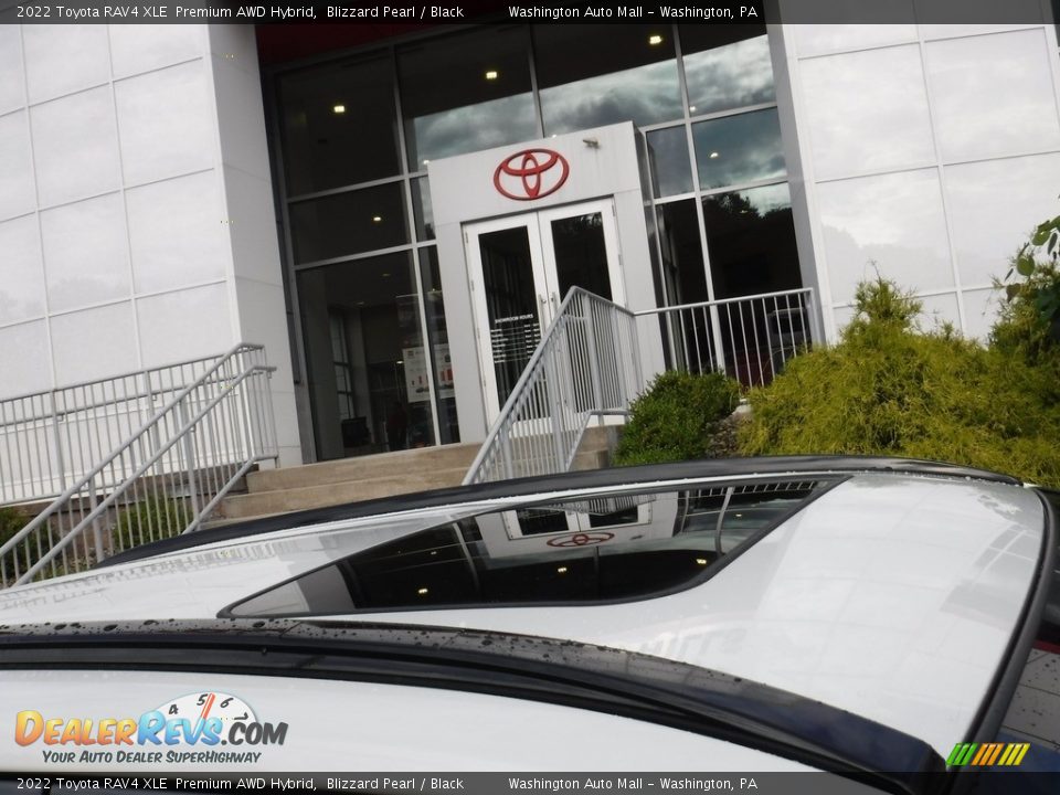 2022 Toyota RAV4 XLE  Premium AWD Hybrid Blizzard Pearl / Black Photo #3