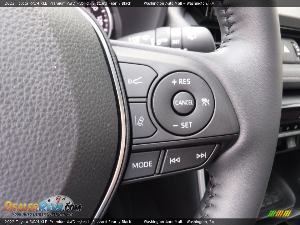 2022 Toyota RAV4 XLE  Premium AWD Hybrid Blizzard Pearl / Black Photo #11