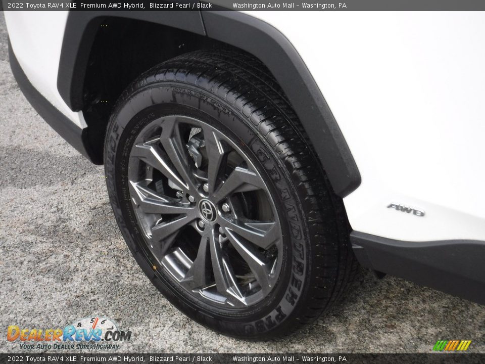 2022 Toyota RAV4 XLE  Premium AWD Hybrid Blizzard Pearl / Black Photo #12