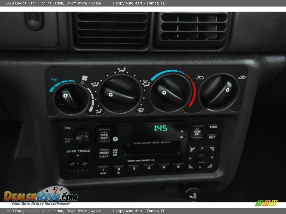 1999 Dodge Neon Highline Sedan Bright White / Agate Photo #13