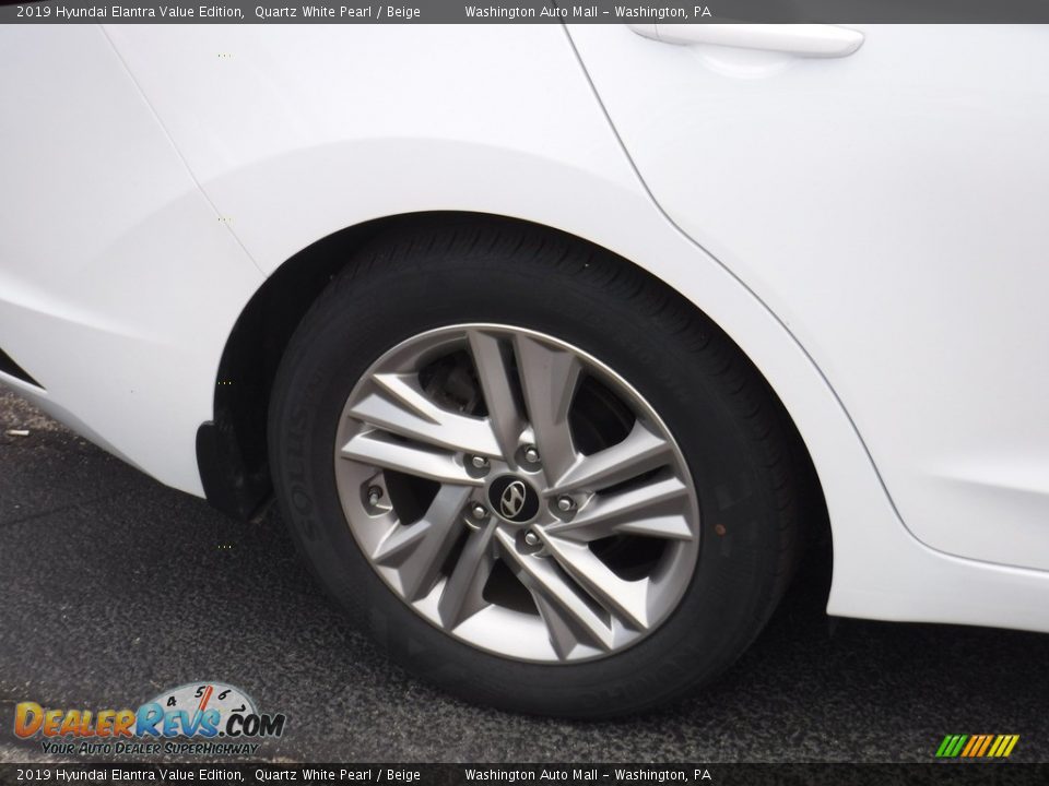 2019 Hyundai Elantra Value Edition Quartz White Pearl / Beige Photo #4
