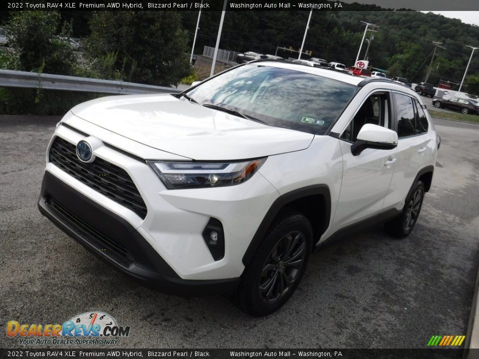 2022 Toyota RAV4 XLE  Premium AWD Hybrid Blizzard Pearl / Black Photo #15