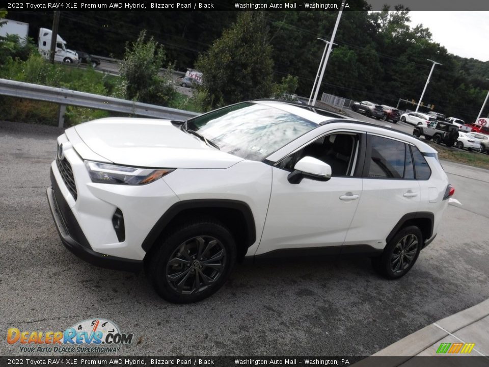 2022 Toyota RAV4 XLE  Premium AWD Hybrid Blizzard Pearl / Black Photo #16