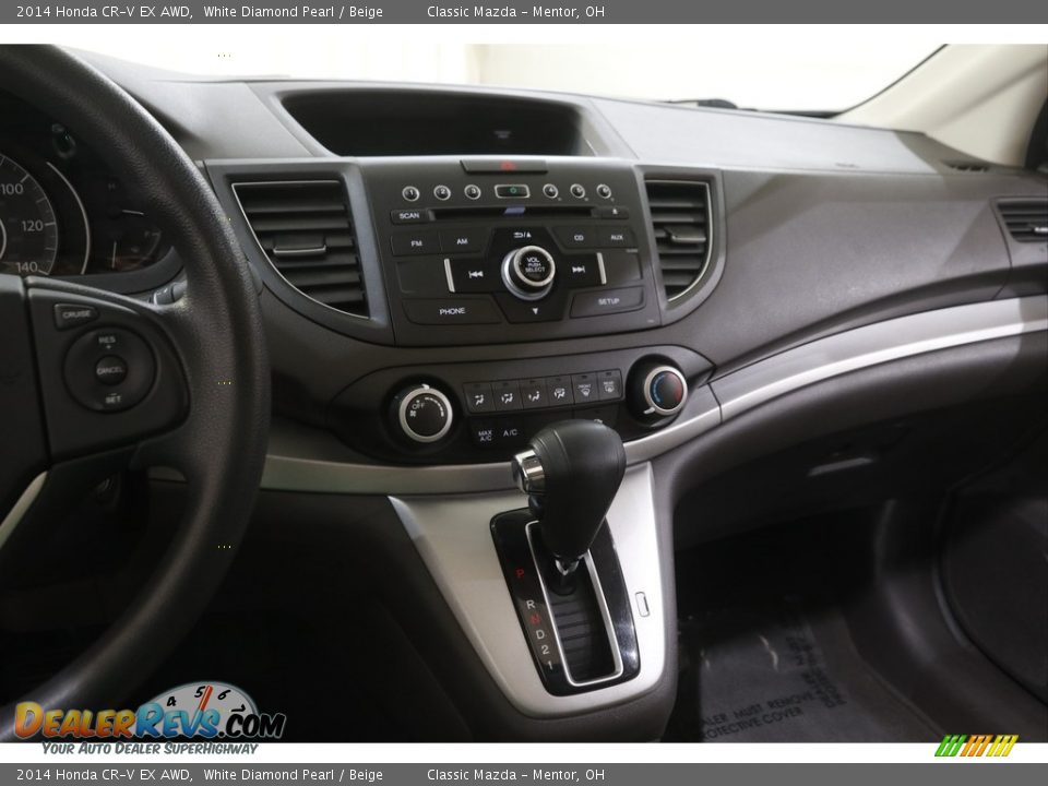 2014 Honda CR-V EX AWD White Diamond Pearl / Beige Photo #9