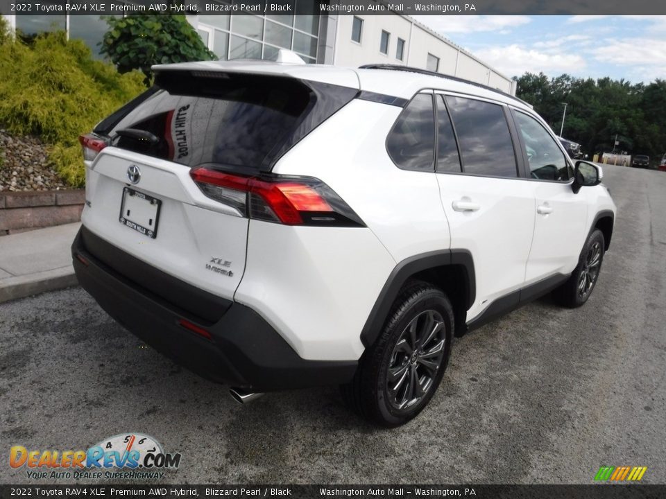 2022 Toyota RAV4 XLE  Premium AWD Hybrid Blizzard Pearl / Black Photo #19