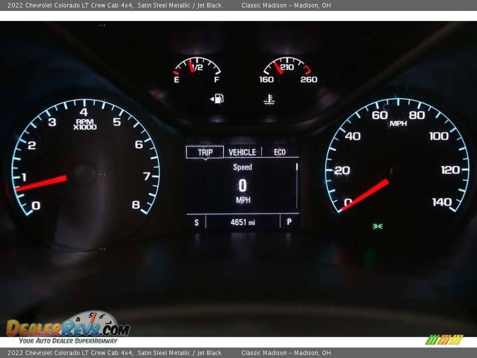 2022 Chevrolet Colorado LT Crew Cab 4x4 Satin Steel Metallic / Jet Black Photo #9