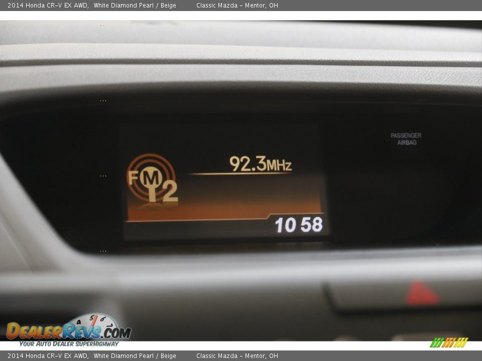 2014 Honda CR-V EX AWD White Diamond Pearl / Beige Photo #10