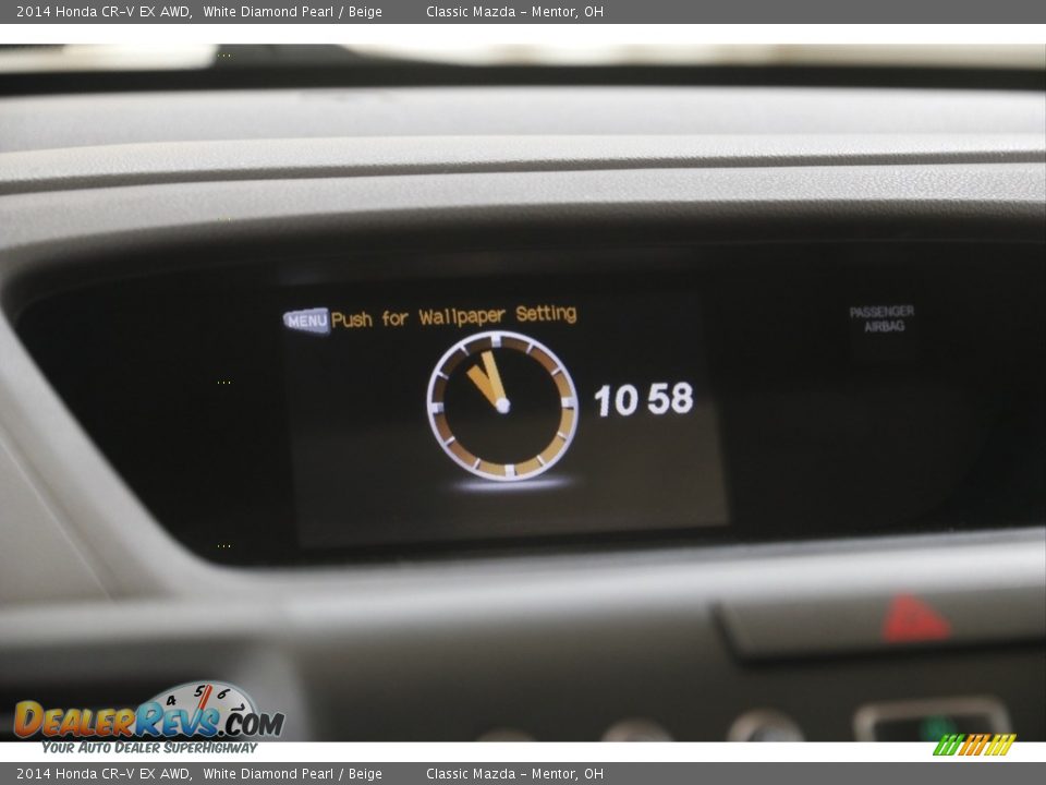 2014 Honda CR-V EX AWD White Diamond Pearl / Beige Photo #12