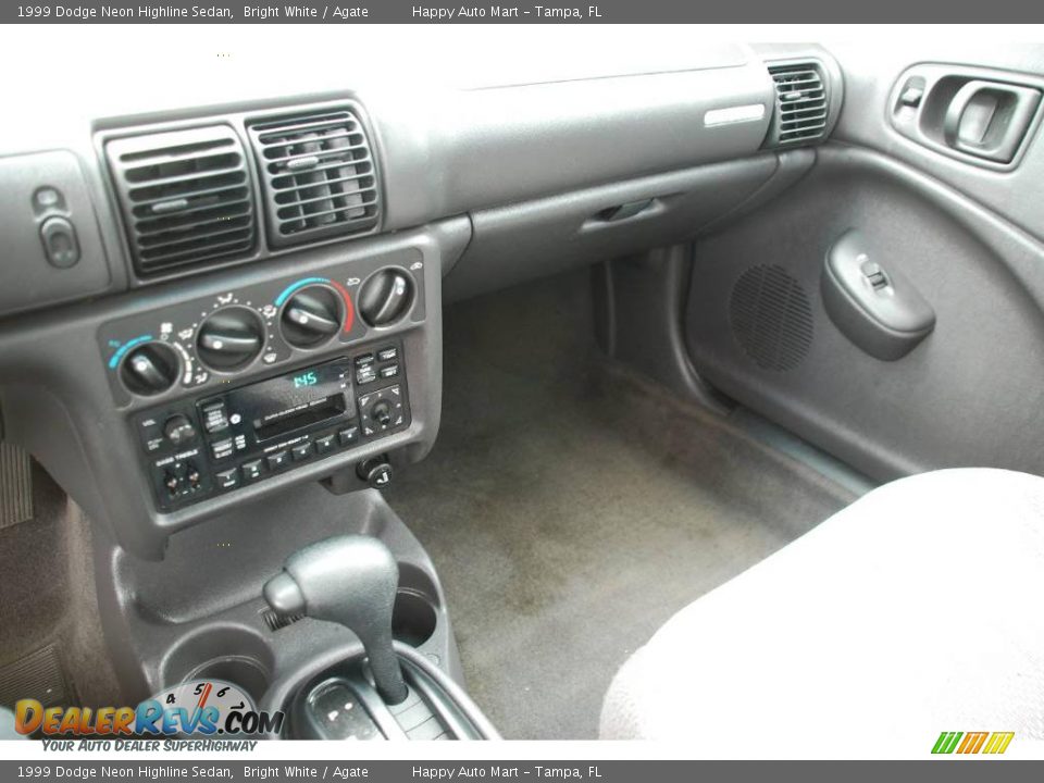 1999 Dodge Neon Highline Sedan Bright White / Agate Photo #14