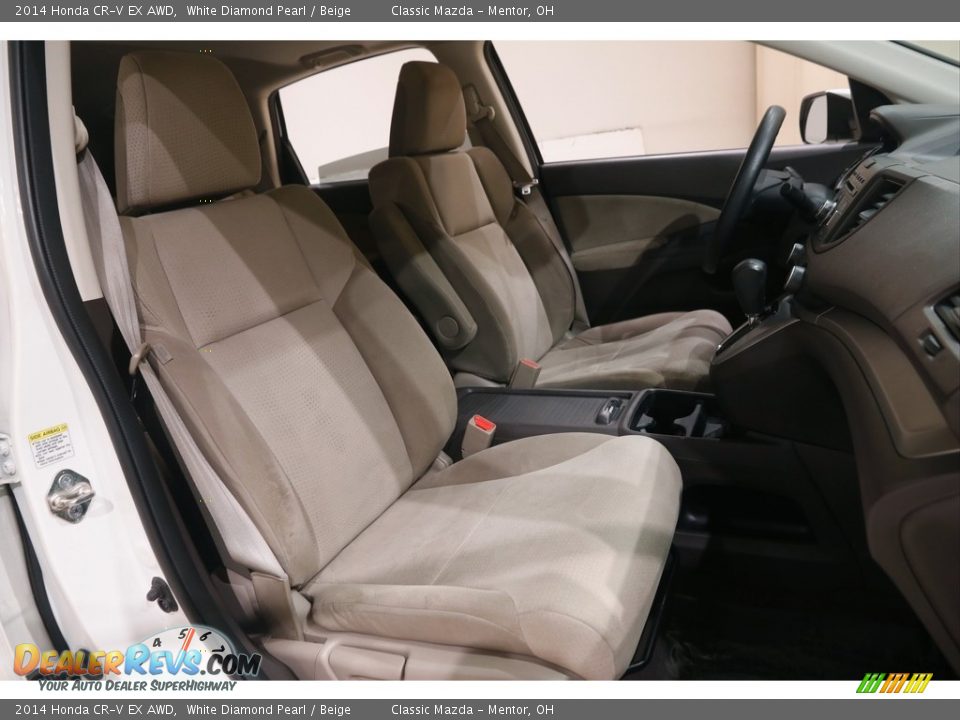 2014 Honda CR-V EX AWD White Diamond Pearl / Beige Photo #16