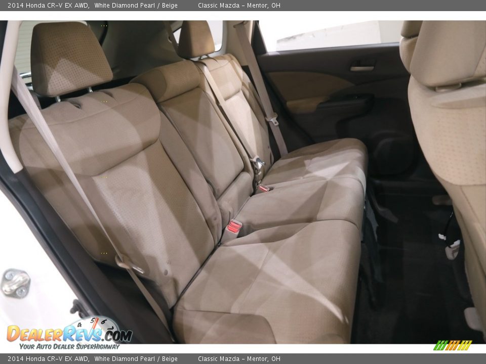 2014 Honda CR-V EX AWD White Diamond Pearl / Beige Photo #17