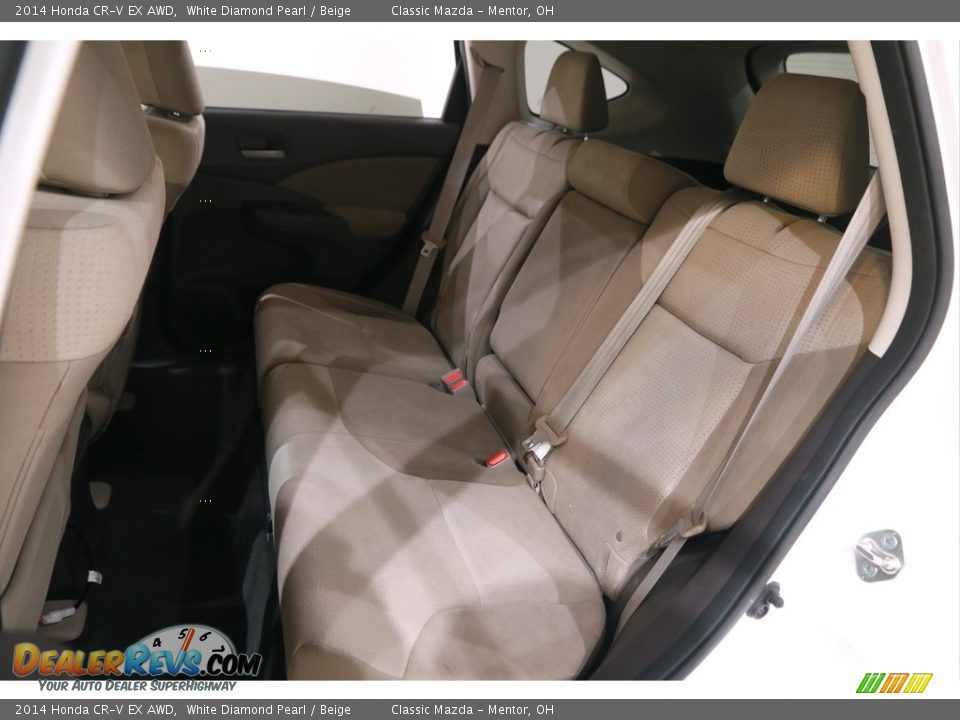 2014 Honda CR-V EX AWD White Diamond Pearl / Beige Photo #18