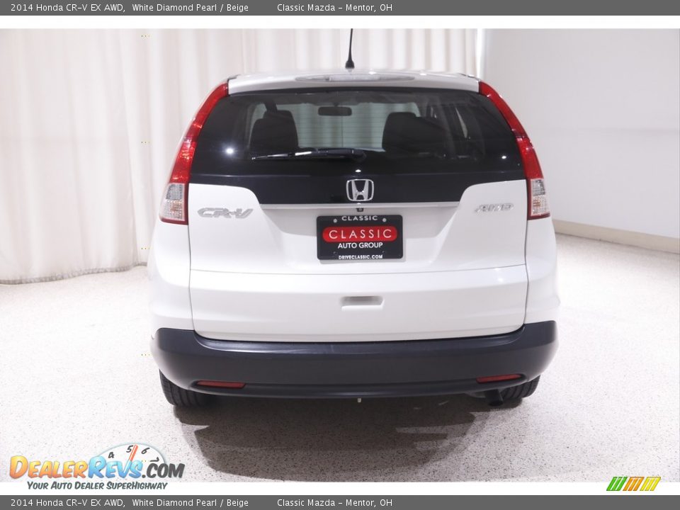 2014 Honda CR-V EX AWD White Diamond Pearl / Beige Photo #19