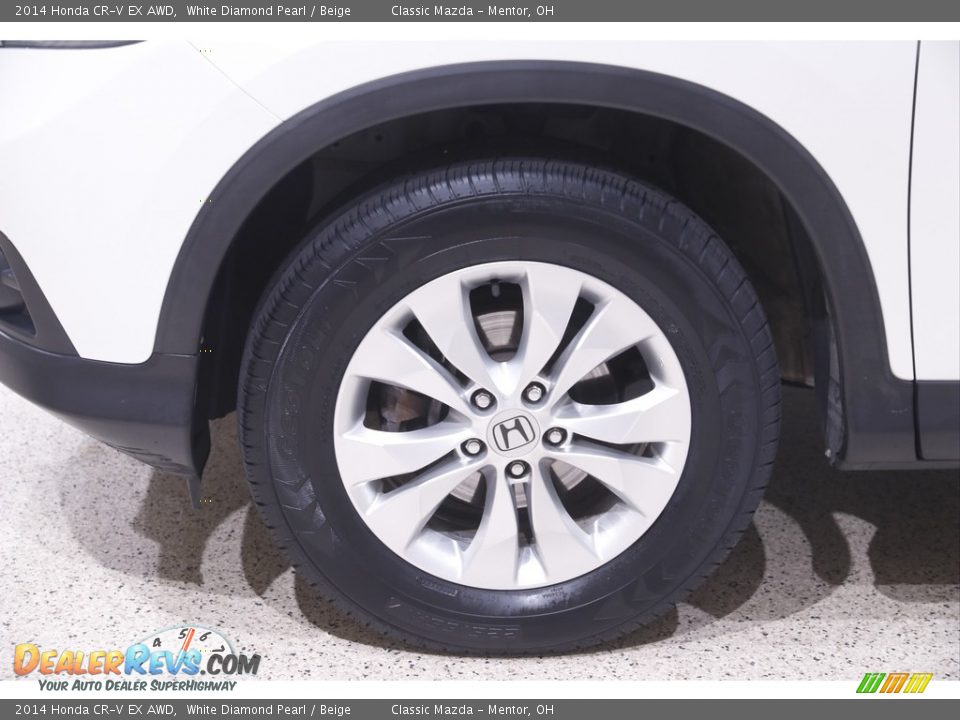 2014 Honda CR-V EX AWD White Diamond Pearl / Beige Photo #21