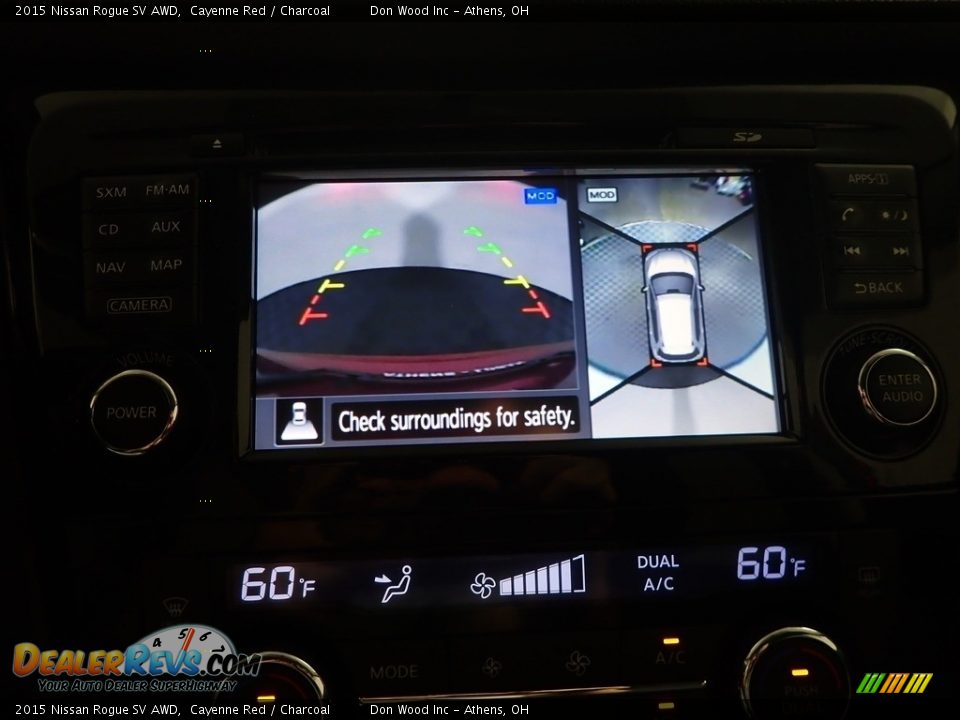 2015 Nissan Rogue SV AWD Cayenne Red / Charcoal Photo #3