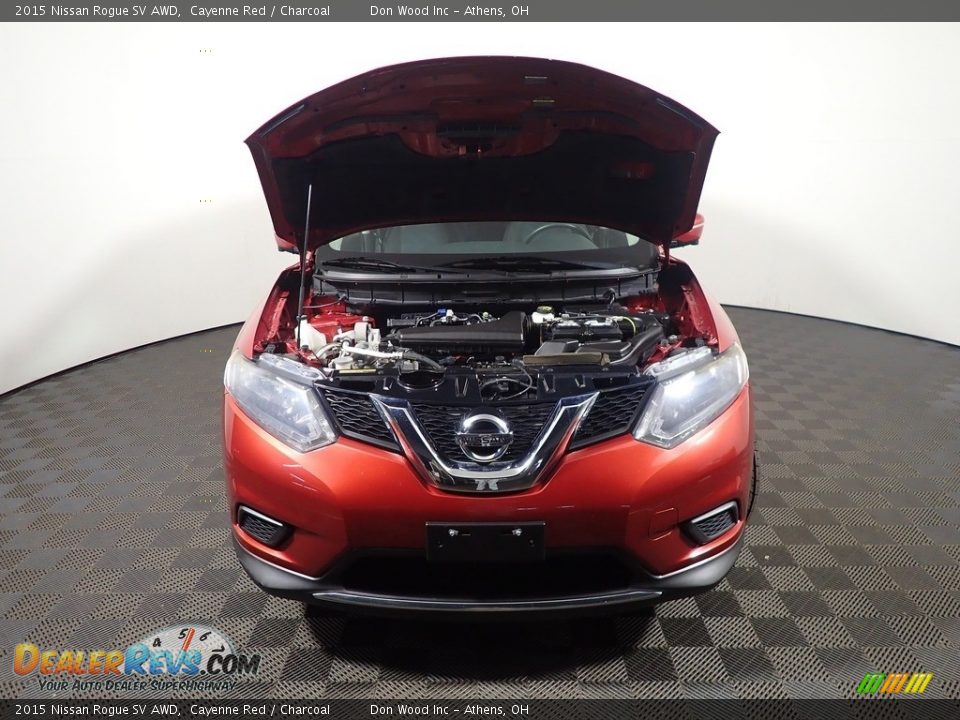 2015 Nissan Rogue SV AWD Cayenne Red / Charcoal Photo #6