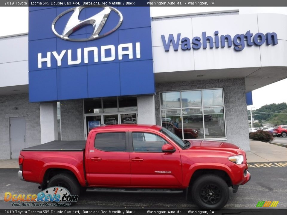 2019 Toyota Tacoma SR5 Double Cab 4x4 Barcelona Red Metallic / Black Photo #2