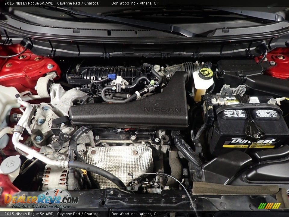 2015 Nissan Rogue SV AWD Cayenne Red / Charcoal Photo #7