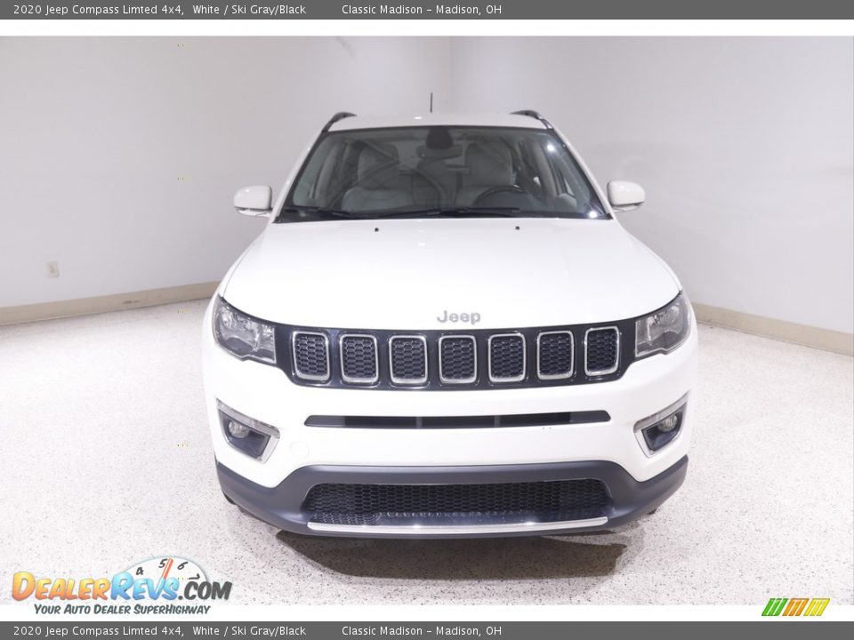 2020 Jeep Compass Limted 4x4 White / Ski Gray/Black Photo #2