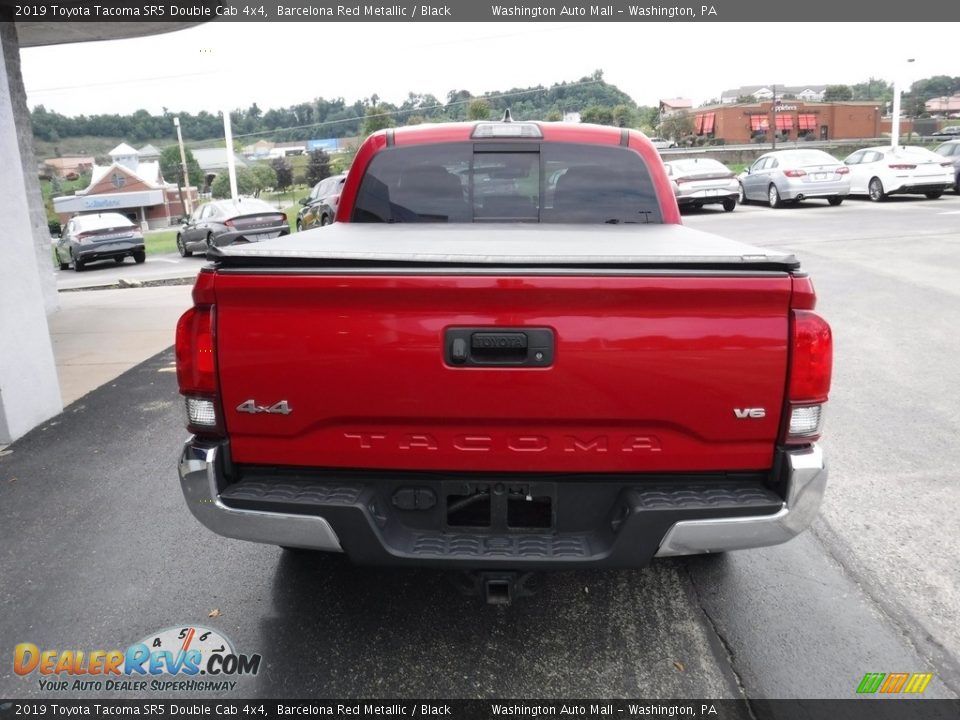 2019 Toyota Tacoma SR5 Double Cab 4x4 Barcelona Red Metallic / Black Photo #11