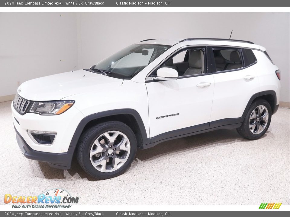 2020 Jeep Compass Limted 4x4 White / Ski Gray/Black Photo #3