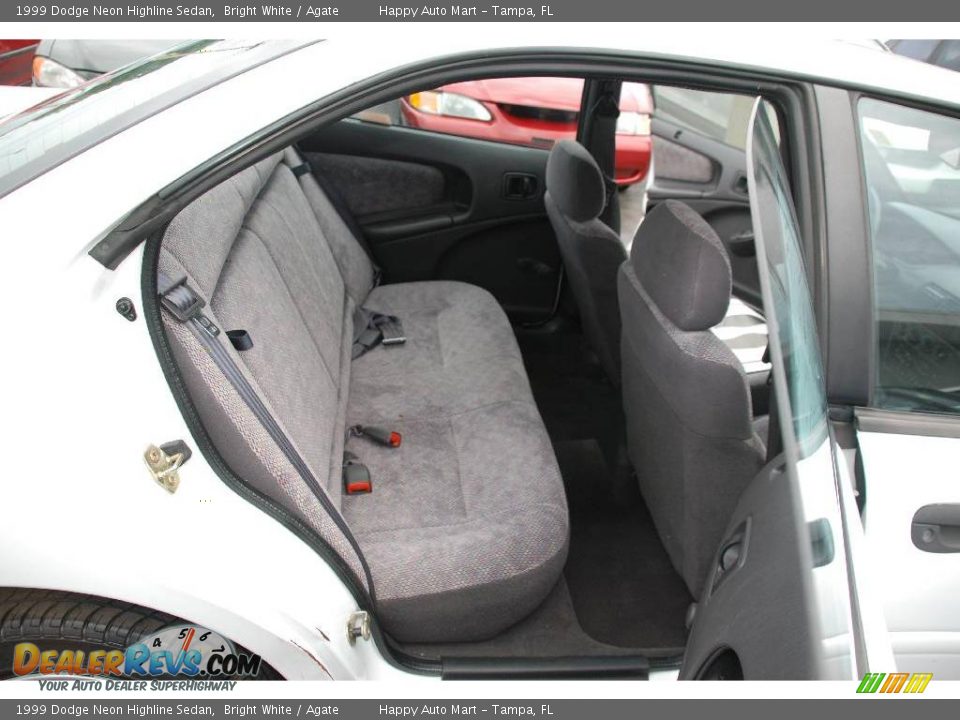 1999 Dodge Neon Highline Sedan Bright White / Agate Photo #16