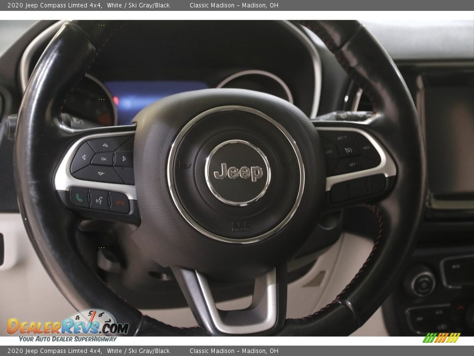2020 Jeep Compass Limted 4x4 White / Ski Gray/Black Photo #7