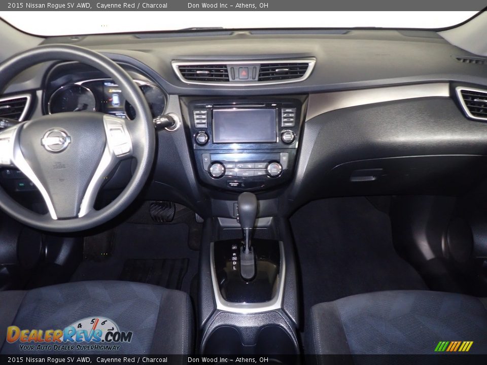 2015 Nissan Rogue SV AWD Cayenne Red / Charcoal Photo #23