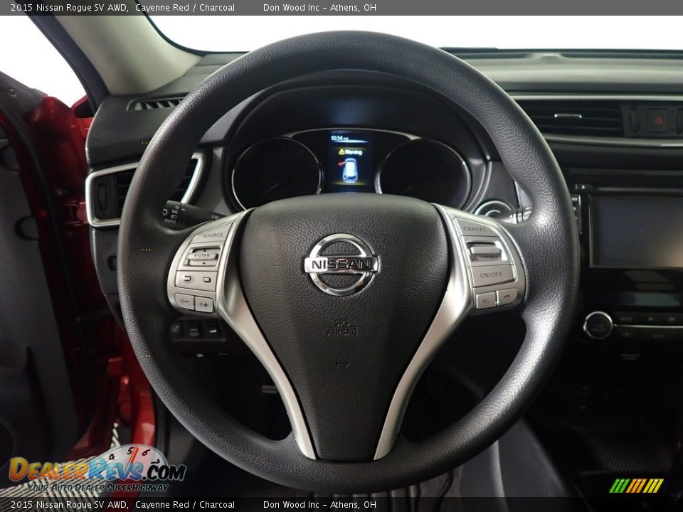 2015 Nissan Rogue SV AWD Cayenne Red / Charcoal Photo #25