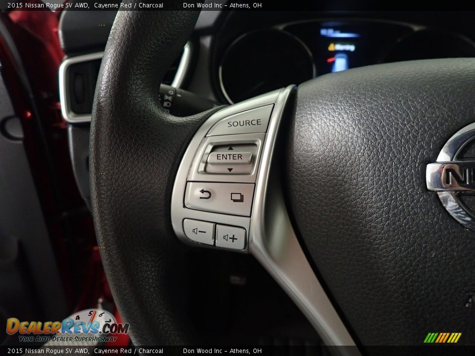 2015 Nissan Rogue SV AWD Cayenne Red / Charcoal Photo #27