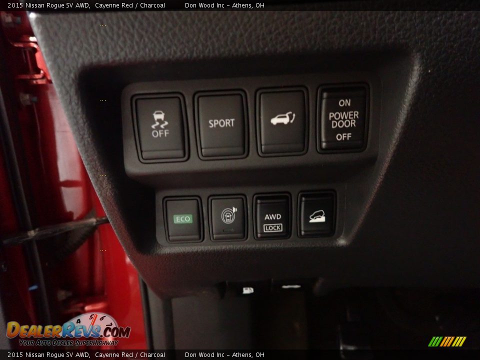 2015 Nissan Rogue SV AWD Cayenne Red / Charcoal Photo #29