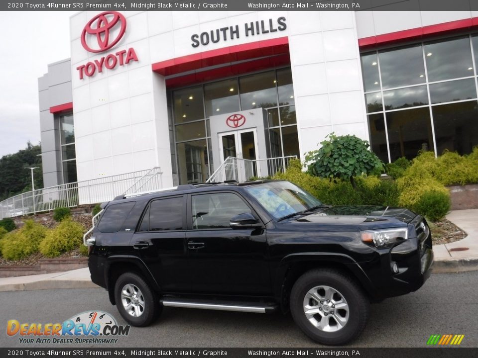 2020 Toyota 4Runner SR5 Premium 4x4 Midnight Black Metallic / Graphite Photo #2