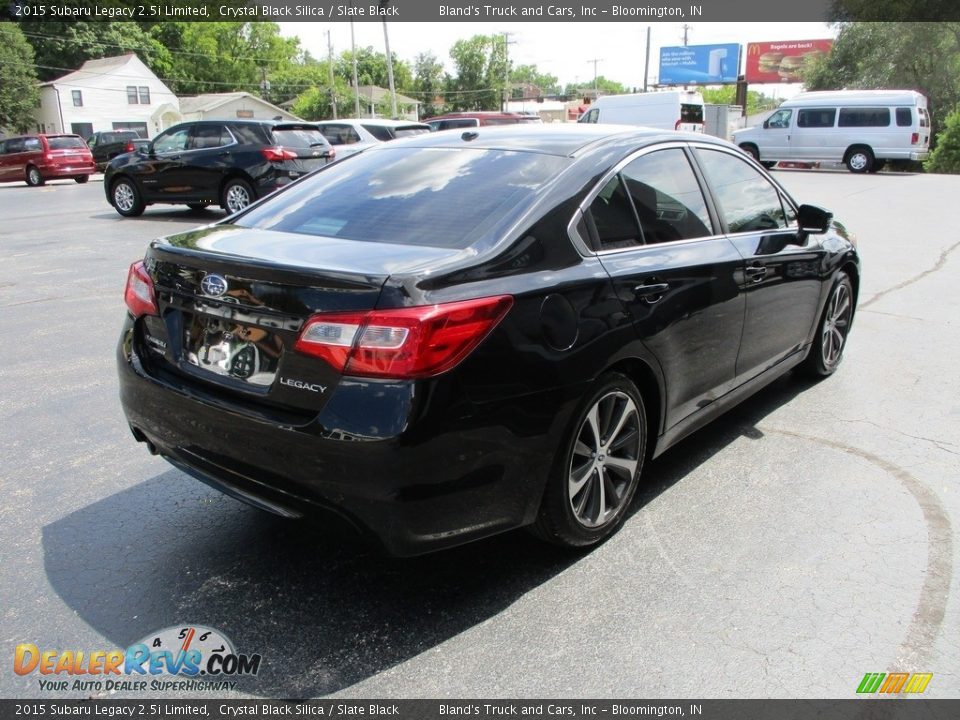 2015 Subaru Legacy 2.5i Limited Crystal Black Silica / Slate Black Photo #4