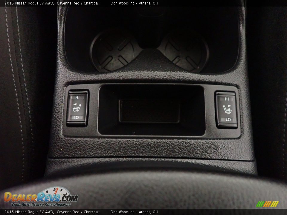 2015 Nissan Rogue SV AWD Cayenne Red / Charcoal Photo #31