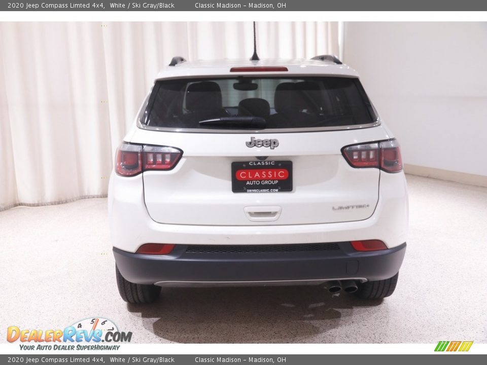 2020 Jeep Compass Limted 4x4 White / Ski Gray/Black Photo #20