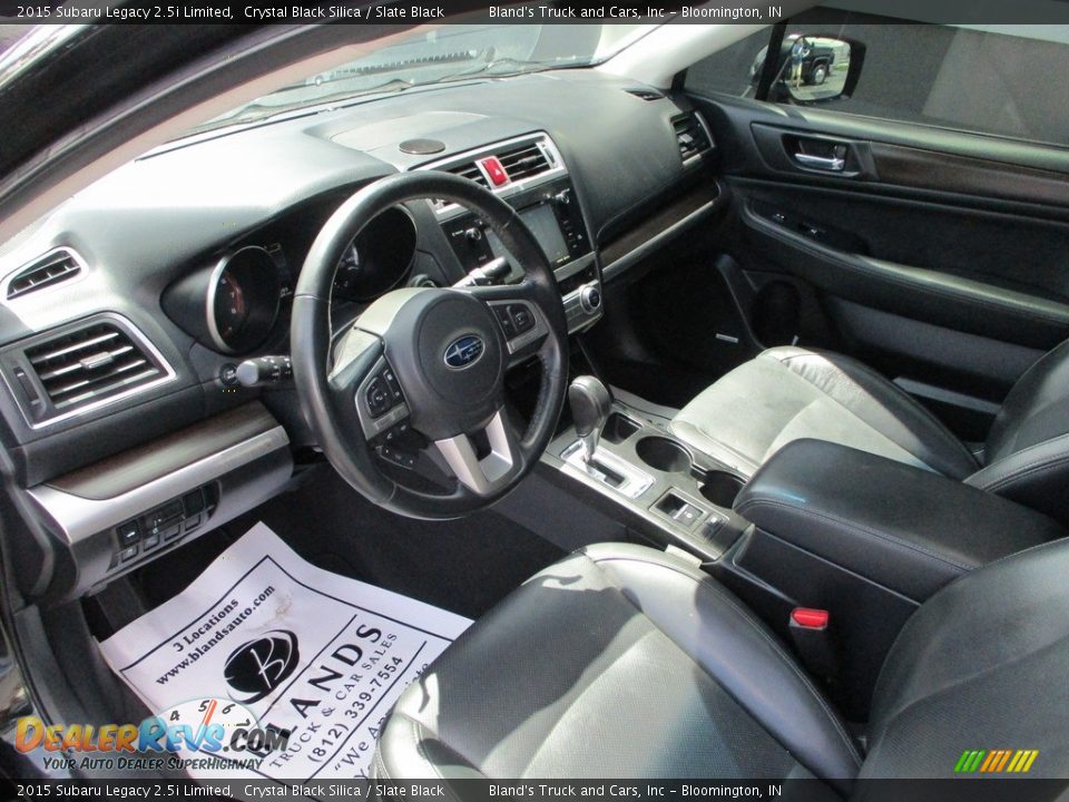 2015 Subaru Legacy 2.5i Limited Crystal Black Silica / Slate Black Photo #6