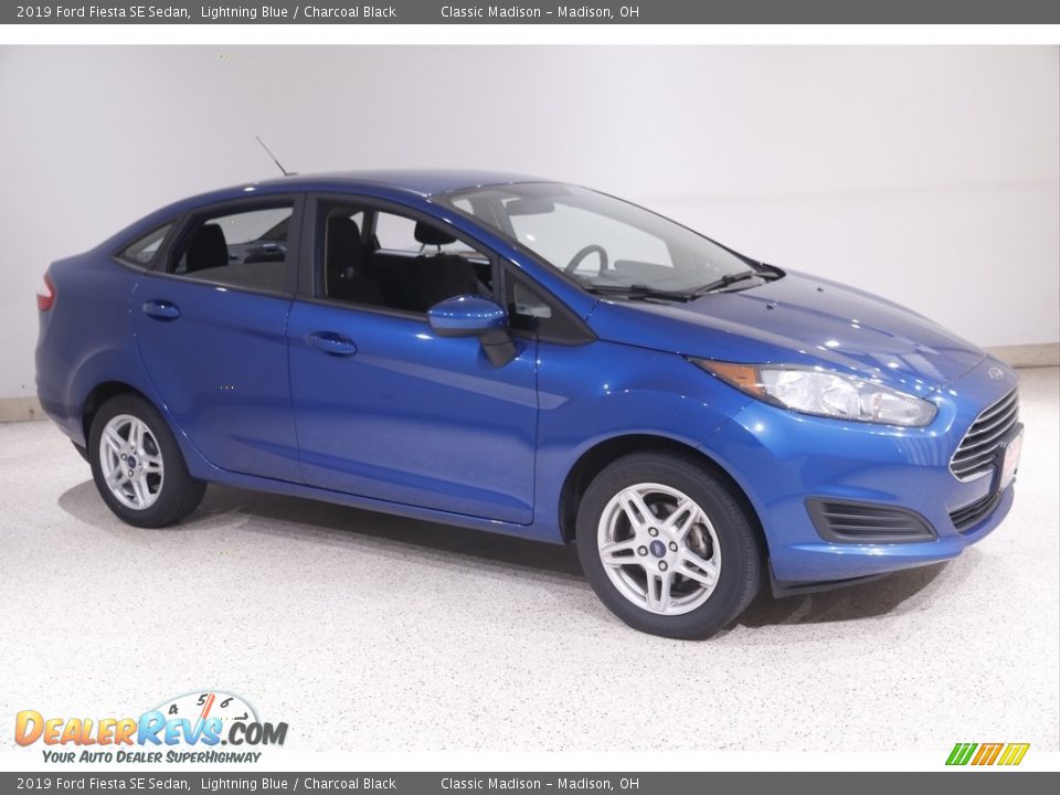 2019 Ford Fiesta SE Sedan Lightning Blue / Charcoal Black Photo #1