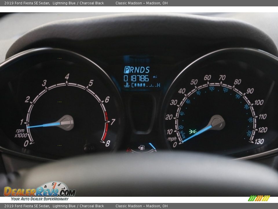 2019 Ford Fiesta SE Sedan Lightning Blue / Charcoal Black Photo #9